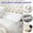 White, variant on Mattress Wedge Pillow, Back Support Pillow for Reading, Bed Gap Filler to Fill the Space Between Bed End and Wall（Gray-Short）