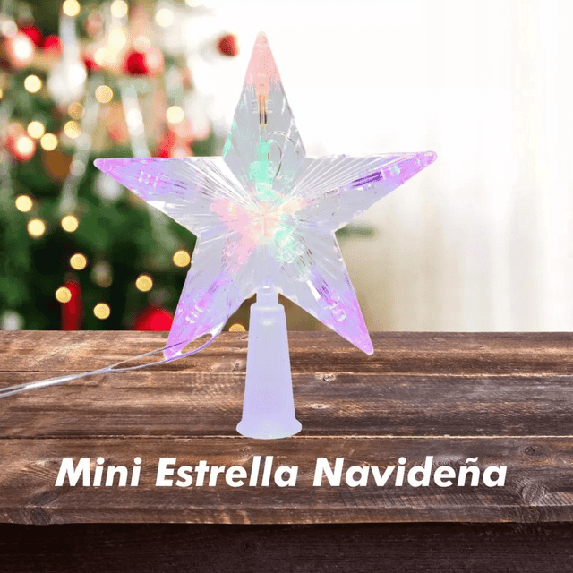 Estrella Navideña Para Punta De Arbol Navidad Focos Luz Led