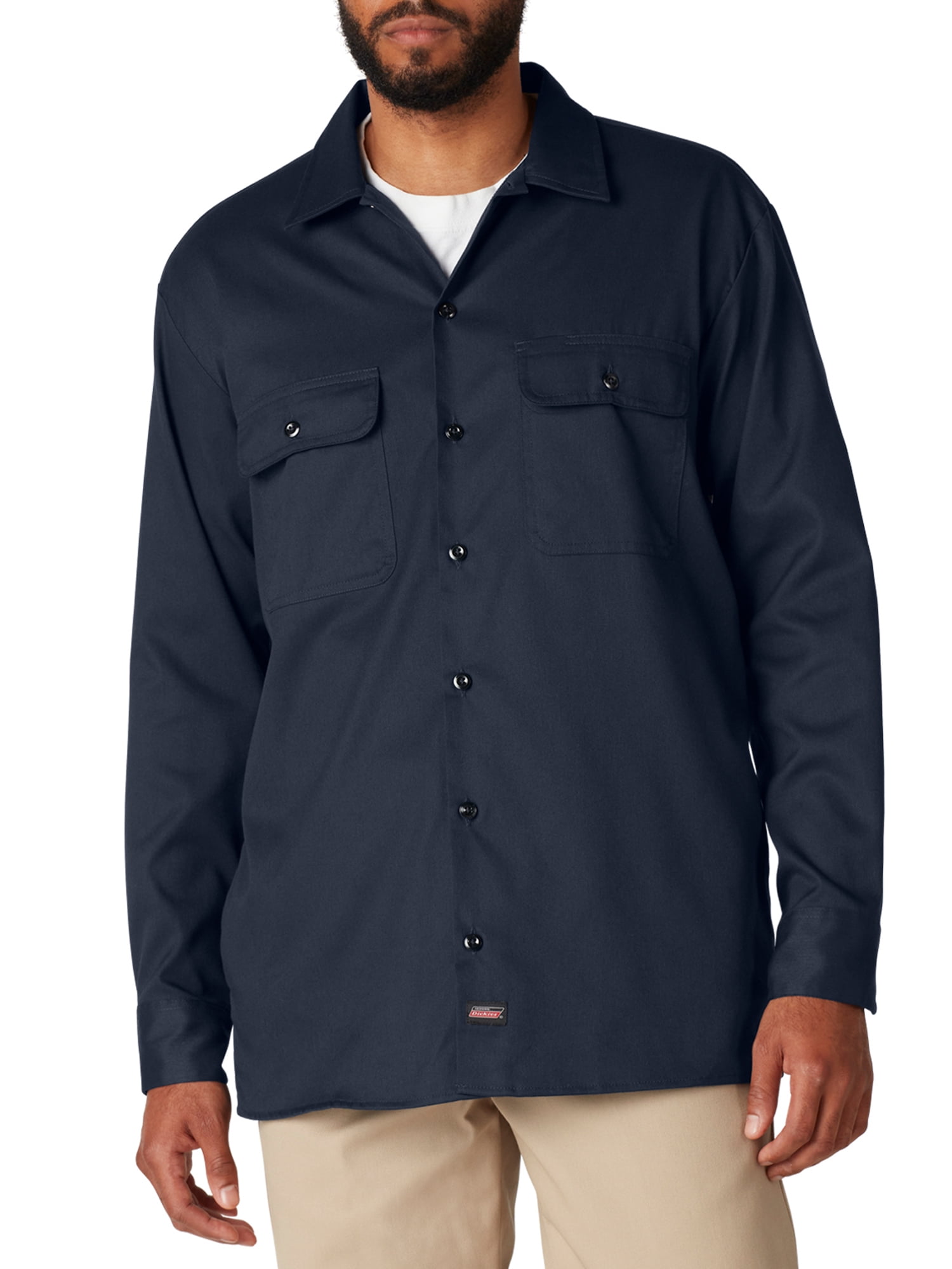 Ofre Fantasi rabat Genuine Dickies Men's FLEX Long Sleeve Work Shirt with Temp Control Cooling  - Walmart.com