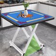thumbnail image 4 of SHISUYAN Blue Mahjong Table Cover with Latex Back for Home Use Polyester Material Antislip Sound Insulation 1PC, 4 of 8