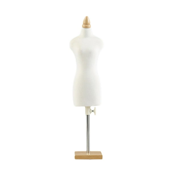 Maniquíes de cuerpo para vestido de muñeca, soporte para torso de maniquí de muñeca para costura en miniatura. Base cuadrada de 33 cm.