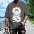 thumbnail image 6 of Ankishi Dragon Shirts For Men Crewneck Oversized Mythology Chinese Dragon T-Shirt Funny Anime Graphic Tee Streetwear Dating, 6 of 8