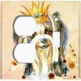 thumbnail image 4 of Metal Light Switch Plate Cover Cute Shih Tzu Golden Crown Outfit DOG014, 4 of 13