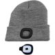 thumbnail image 2 of Gorro de punto con luz LED, ligero y cálido, para hombre y mujer, tres colores sólidos, elástico y suave, para ciclismo, camping, senderismo, exteriores, recargable, 2 of 5