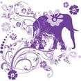 thumbnail image 2 of CafePress - Elephant Swirls Purple Throw Blanket - Soft Fleece Throw Blanket, 50"x60" for All Ages, 2 of 2