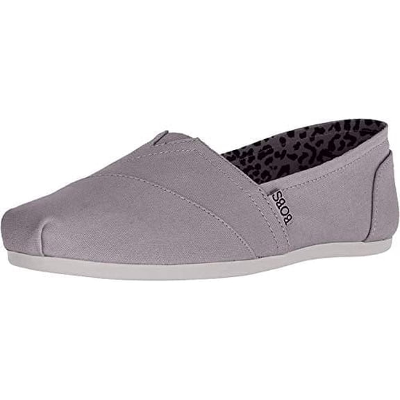 Skechers BOBs Plush Peace and Love Womens Slip on Shoes, Casual Comfort Canvas Sneakers