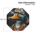 thumbnail image 2 of Bingfone Vintage Hip-Hop Duck Leather Drinks Coasters with Set of 6,Suitable for Home Kitchen,Coffee Cup Coasters Home Gift, 2 of 7