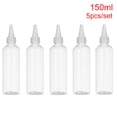 thumbnail image 1 of Portable Plastic Sharp-mouth Container with Twist Top Cap Clear Squeeze Bottles Refillable Bottles Liquid Dispenser Empty Dropper Bottles 150ML, 1 of 1