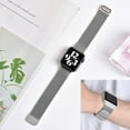 thumbnail image 6 of BXUXOHS (1Pack/2Pack) Milanese Loop Band Compatible with Apple Watch Bands 38mm 40mm 41mm 42mm 44mm 45mm 49mm Adjustable Stainless Steel Metal Mesh Strap for iWatch Series Ultra SE 8 7 6 5 4 3 2 1, 6 of 14