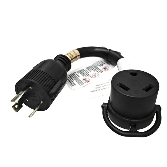 Parkworld 691876 30 AMP Power Adapter cord 3-Prong Generator Locking L5-30P Male to RV TT-30R Female with Handle