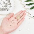 thumbnail image 3 of 200pcs Stainless Iron Ball Stud Earring Stainless Steel Flat Round Earrings Posts Flat Pad Blank Earring Pin Studs with Butterfly Earring Backs for Jewelry Making Findings Silver, 3 of 6