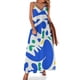 thumbnail image 1 of Vestido sin mangas con estampado de formas de vida azul abstracto Vestidos largos con velo Vestidos de fiesta para mujer Vestido de verano para mujer 2024 Vestido femenino, 1 of 7