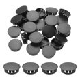 thumbnail image 1 of Uxcell 100 Pcs 32mm Bouchons de Trou de Verrouillage Ronds en Nylon Plastique Noir, 1 of 6