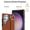 thumbnail image 3 of Allytechgroup for Samsung Galaxy S25 Ultra Case, Premium PU Leather Shockproof Ring Holder Kickstand Hand Strap Drop Protection Stylish Phone Case for Samsung Galaxy S25 Ultra, Brown, 3 of 8