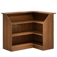 thumbnail image 3 of Resenkos L-Shaped Corner Bar Table, 4-Tier Cabinet with Stemware Racks, Mini Wine Bar for Home/Kitchen/Pub - Brown, 3 of 3