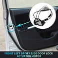 thumbnail image 2 of Actuador de cerradura de puerta eléctrica del lado del conductor delantero izquierdo con cable para Nissan Murano 2005-2007 Negro, 2 of 7