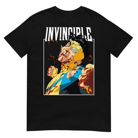 Invincible - Battle Damaged Mark Character Logo T-Shirt