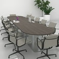 thumbnail image 2 of 16 Person Modular Powered Racetrack Conference Table With Square Bases, 2 of 8