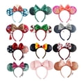 thumbnail image 2 of Diadema de Minnie de Disney de alta calidad, disfraz de orejas de lentejuelas, diadema de Halloween, regalo de felpa, muñeco de ratón de peluche, banda para el pelo para niñas Gao Jinjia LED, 2 of 2