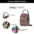 thumbnail image 4 of FORMRS Crossbody Bag for Women Quilted Travel Shoulder Cell Phone Purse with Chain Strap Handbag, Colorful Block Pattern, 4 of 7
