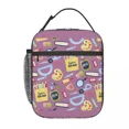 thumbnail image 2 of Back To School Arts Crafts Pattern Thermal Insulated Lunch Bag Women Resuable Lunch Tote for School Multifunction Food Box, 2 of 7