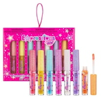 7-Piece Fruity Flavored Glossy Lip Gloss Set, Fruity Flavors Lip Gloss