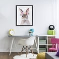 thumbnail image 3 of Stupell Industries Cottage Flower Crown Rabbit Black Floating Frame Canvas Art, 17 x 21, by The Prints Vibe, 3 of 8