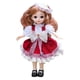 thumbnail image 2 of Muñeca de 30 Cm Articuda, Móvil, de Moda, de Plástico, , Simución, cabellero Grueso, Extraíble, Accesorios , Muñeca de Juguete bnco rojo CUTICAT Muñeca articulada con bola, 2 of 8
