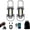 Black 2PC, variant on Portable Rechargeable Bright Keychain Flashlight Phone Charger, 1200 Lumens Waterproof Mini EDC Compact Keychains Flashlight, LED USB Torch Light with 7 Modes Type-C for Outdoor Camping