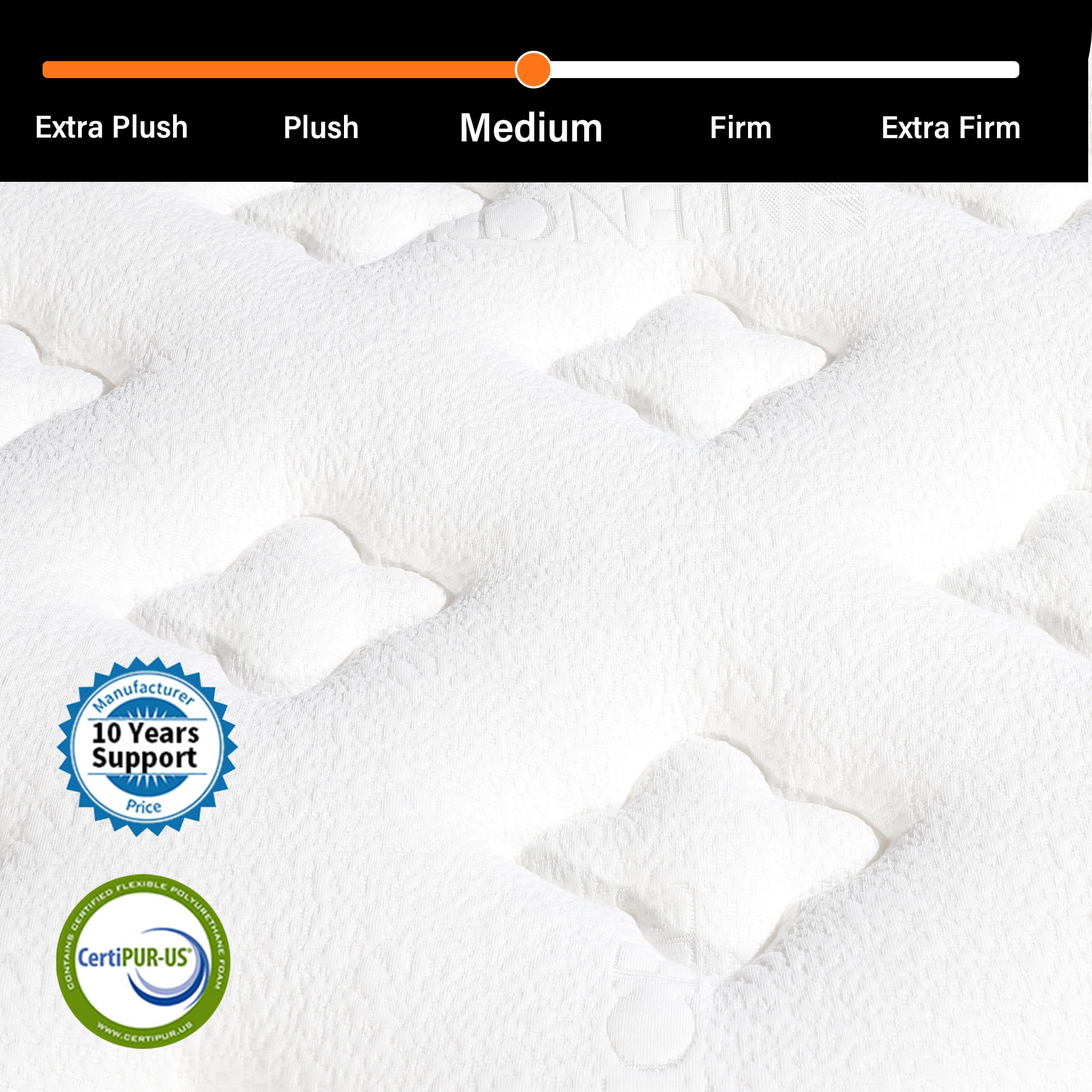 AICEHOME King Mattress, 14 Inch Individual Pocket Springs with Gel Memory Foam, Medium Firm Mattresses in a Box, Hybrid King Size Mattress with Pressure Relief