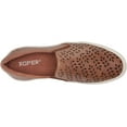 thumbnail image 5 of Roper Women's Burnished Perforated Vamp Western Shoes Round Toe Tan 8.5 M  US, 5 of 8