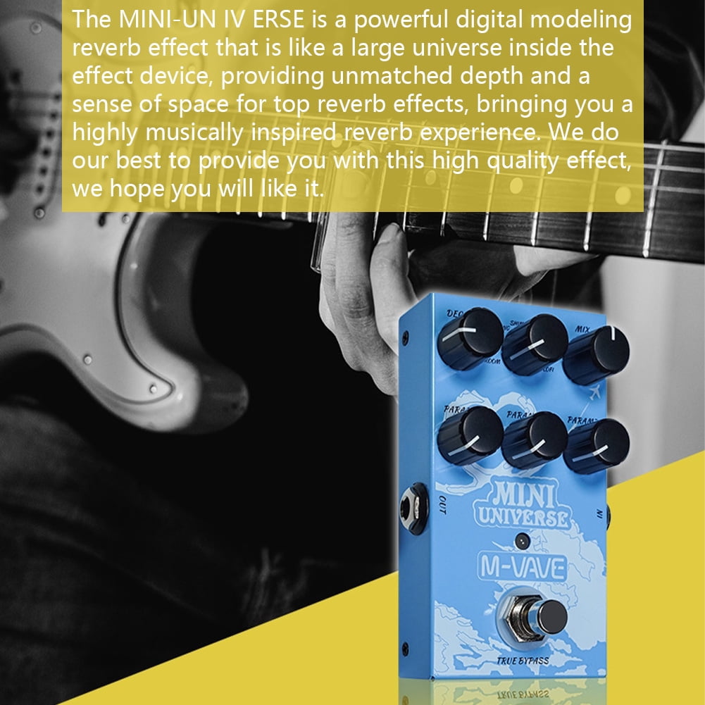Maritcute MINI-UNIVERSE Analog Reverberation Guitar Pedal Guitar Effect Pedal Mini Pedal Pure Analog Processor With True Bypass Metal Shell