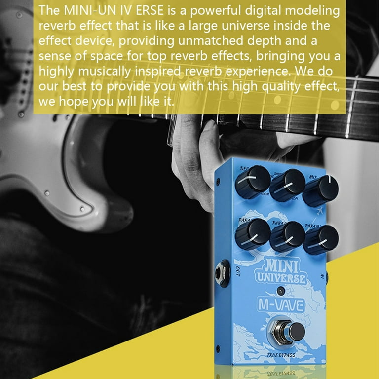 MINI-UNIVERSE Analog Reverberation Guitar Effect Pedal Mini Pedal Pure Analog Processor with True Bypass Metal Shell