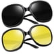 thumbnail image 1 of Gafas de sol Joopin Trendy Oversized negras para mujer con visión nocturna, 1 of 6