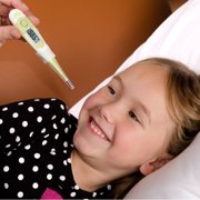 MABIS 9-Second Waterproof Digital Thermometer with Flexible Tip for Fast Oral, Rectal or Underarm Temperature Readings for Babies, Children and Adults, Green