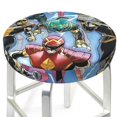 thumbnail image 3 of Cojines para taburete de bar Power Rangers, fundas para taburete de bar redondas súper transpirables, cojín de asiento redondo con elástico, 12, 13, 14 pulgadas, 3 of 5