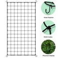 thumbnail image 3 of Pebbuoy Grow Tent Trellis Netting with 4 Hooks Elastic Nylon Mesh Heavy Duty Support Growth Scrog Net Garden Netting Plant Support for Cucumbers Climbing Plants, 3 of 6