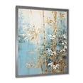 thumbnail image 5 of Designart "Blue Bamboo With Gold I" Bamboo Picture Framed Canvas Wall Art, 5 of 5