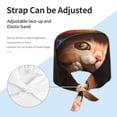 thumbnail image 4 of Kdxio Animal Cat Pattern Turban Hat for Women Men Comfortable Adjustable Cleaning Working Cap with Sweatband, 4 of 8