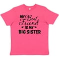 thumbnail image 3 of Inktastic My Best Friend is My Big Sister with Hearts Youth T-Shirt, 3 of 5