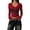 Red, variant on Womens Vintage Y2K Butterfly Print Crop Tops Long Sleeve V Neck Gothic Alternative Streetwear Slim Fit Casual Trendy Shirt Tops