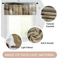 thumbnail image 3 of 4 Pack Valances Window Treatments, Brown Abstract Modern Art Blackout Drapes Adjustable Curtain for Windows Living Room Kitchen Over Sink, 18x52 Inch Rod Pocket Valances, 3 of 5