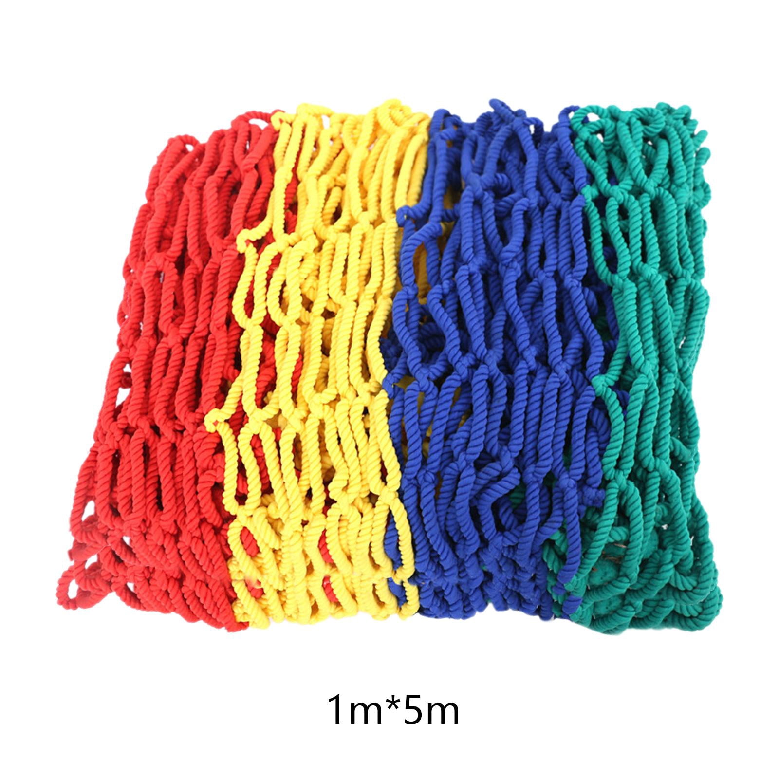 Wswqop Children's Rope Net Garden Net Trellis Balcony Rope Net Anti- Climbing Cargo Net 1x5m 5cm