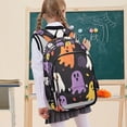thumbnail image 7 of FORMRS Unisex School Backpack 17" Student Travel Bag with Laptop Compartment, Yellow Halloween Ghosts, 7 of 7