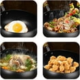 thumbnail image 6 of ZYSMBD Japanese Cast Iron Skillet and Braiser Pan with Lid, Hand Forged Uncoated Pure Iron, 24cm or 28cm Fry Pan for Gas Electric Induction Cooktops, 6 of 6