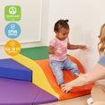 thumbnail image 6 of ECR4Kids SoftZone Adventurer's Summit Slide Climber, Foam Playset, Assorted, 4-Piece, 6 of 9