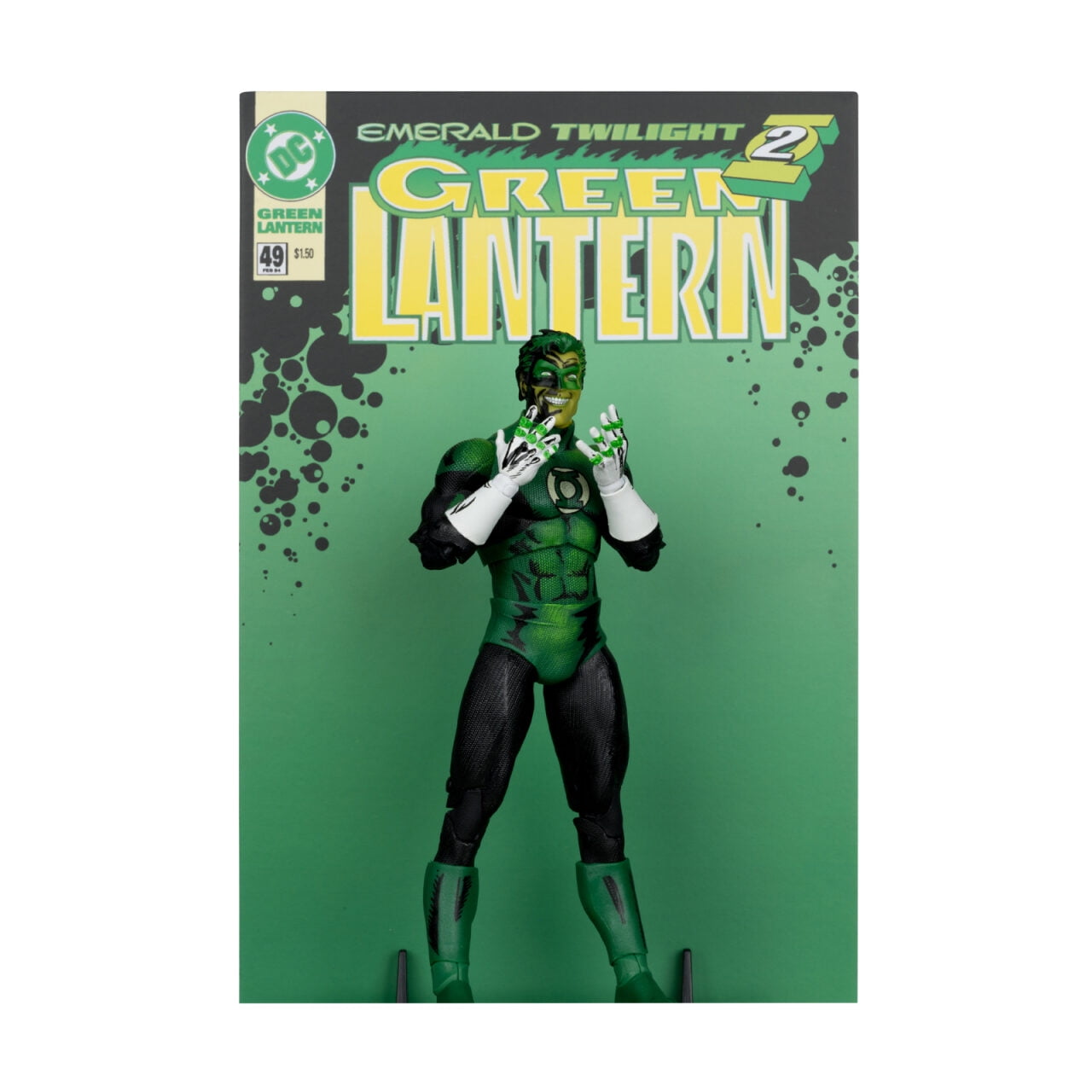 Green Lantern (DC Multiverse: Emerald Twilight) 7" Action Figure Gold Label Cover Recreations - McFarlane Toys