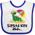 thumbnail image 3 of Inktastic Siesta Key Florida Summer Vacation Girls Baby Bib, 3 of 4
