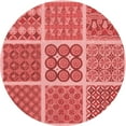 thumbnail image 1 of Ahgly Company Machine Washable Indoor Square Transitional Red Area Rugs, 3' Square, 1 of 7