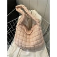 thumbnail image 4 of Kukuzhu Puffer Tote Bag Women Quilted Large Shoulder Bags Puffy Bubble Hobo Pleated Purse Nylon Padding Cloud Crossbody Bag 2023, 4 of 6